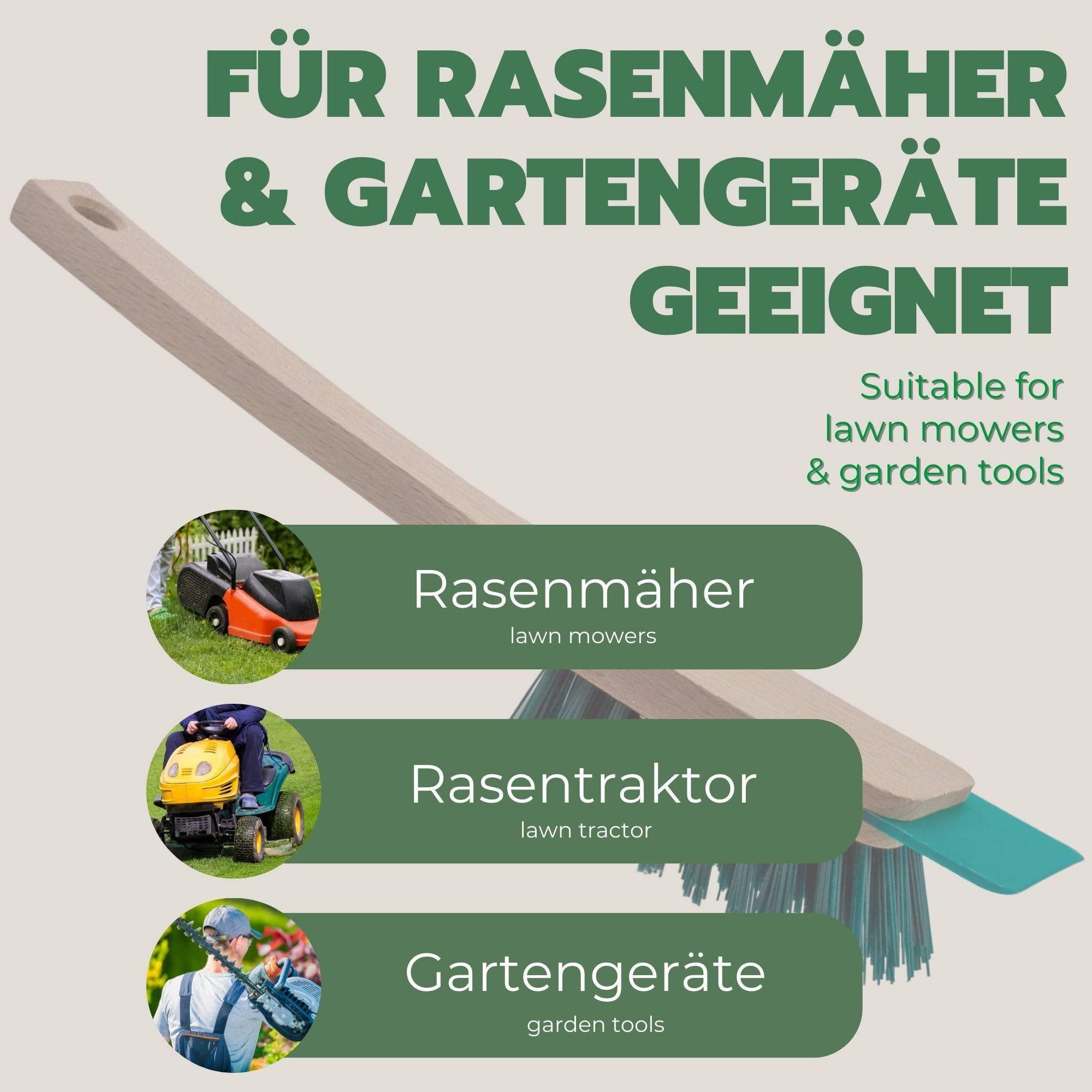 Rasenmäher Bürste Mit Schaber - 30cm Reinigungsb? Produktbild-Vorschau 8