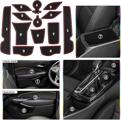 Miniatura 2 de SKTU Tapete con ranura para puerta Chevy Trax 2024 2025 para Chevrolet Trax 2024 2025 (LS, 1RS, LT,2RS, ACTIV) 2024 2025 Accesorios Chevy Trax 14