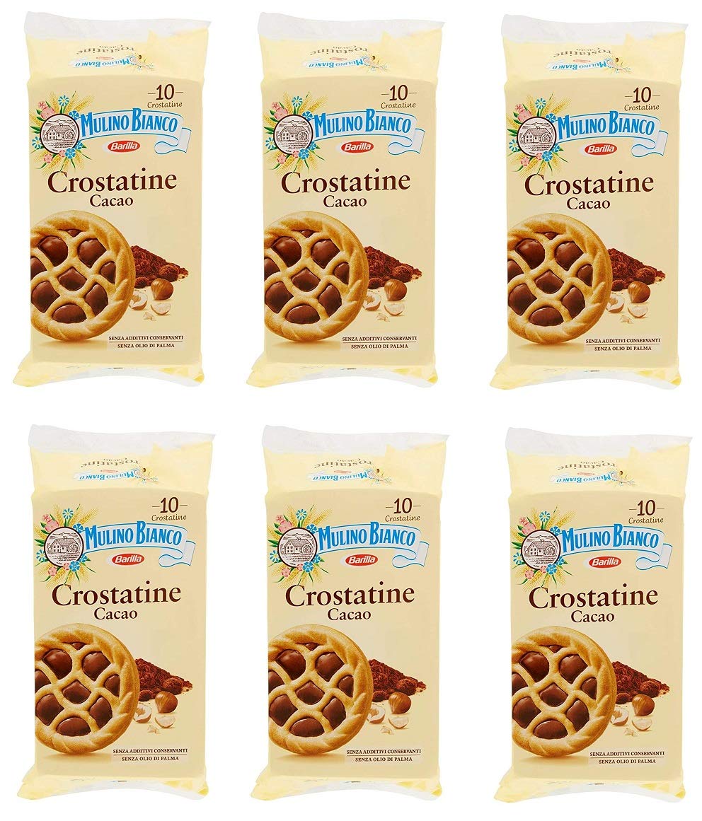 Mulino Bianco Crostatina Lot de 6 tartelettes au chocolat (10 x 24 g)