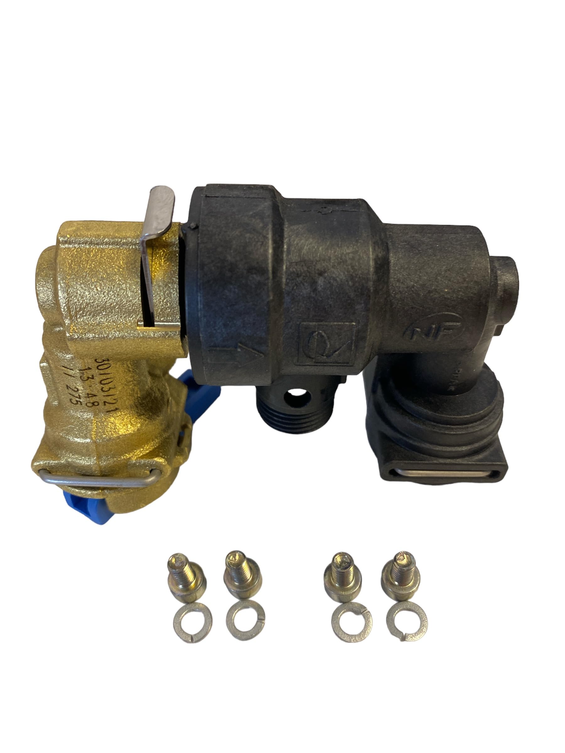 Worcester Greenstar CDi/2000/4000/i Black/Brass Keyless Filling Link 7716192610 Genuine Part - Hanicks