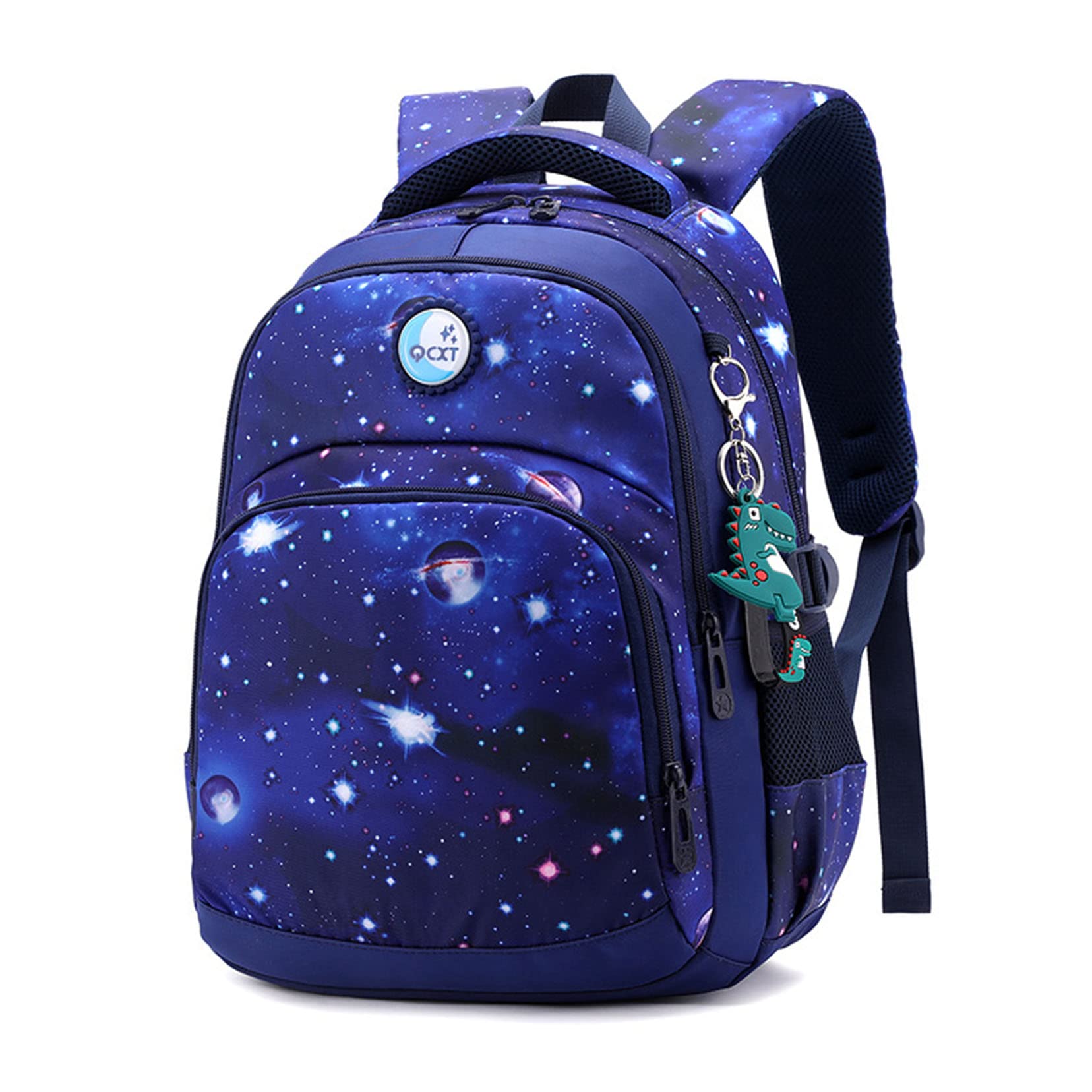 ZALTAS Blue Starry Sky Kids plecak dla chłopców i dziewczynek, plecak szkolny, wodoszczelny, z zawieszką