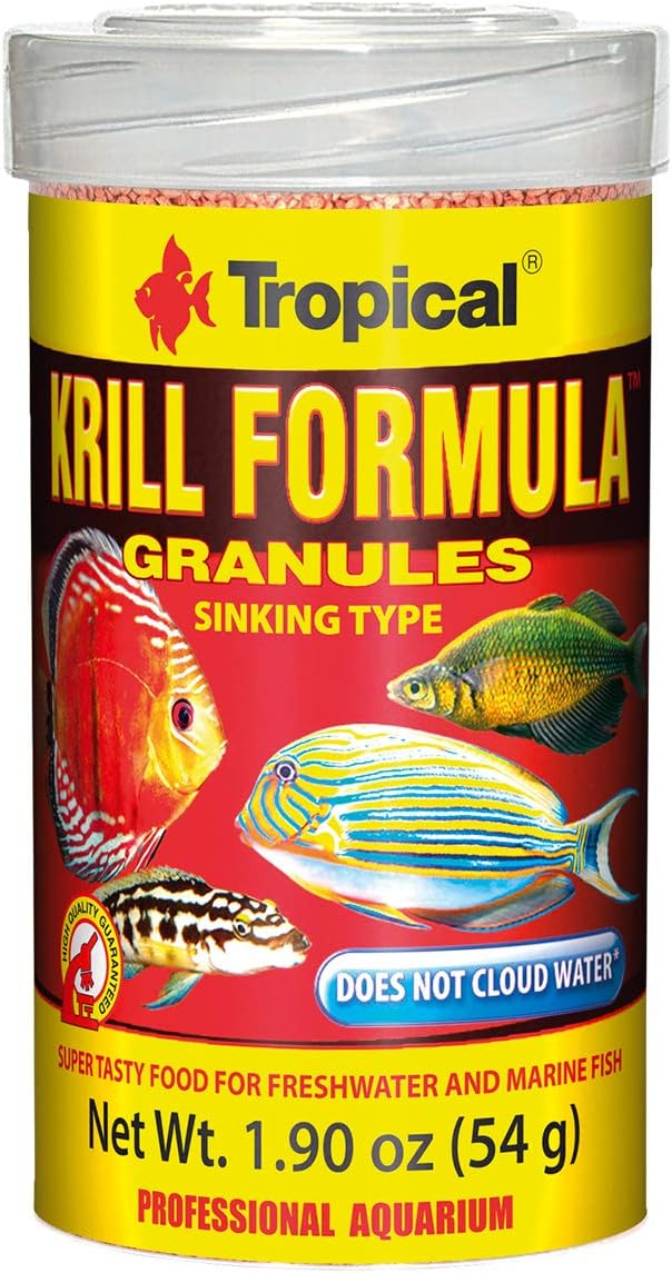 Tropical USA Krill Formula Granules Fish Food Tin, 54g