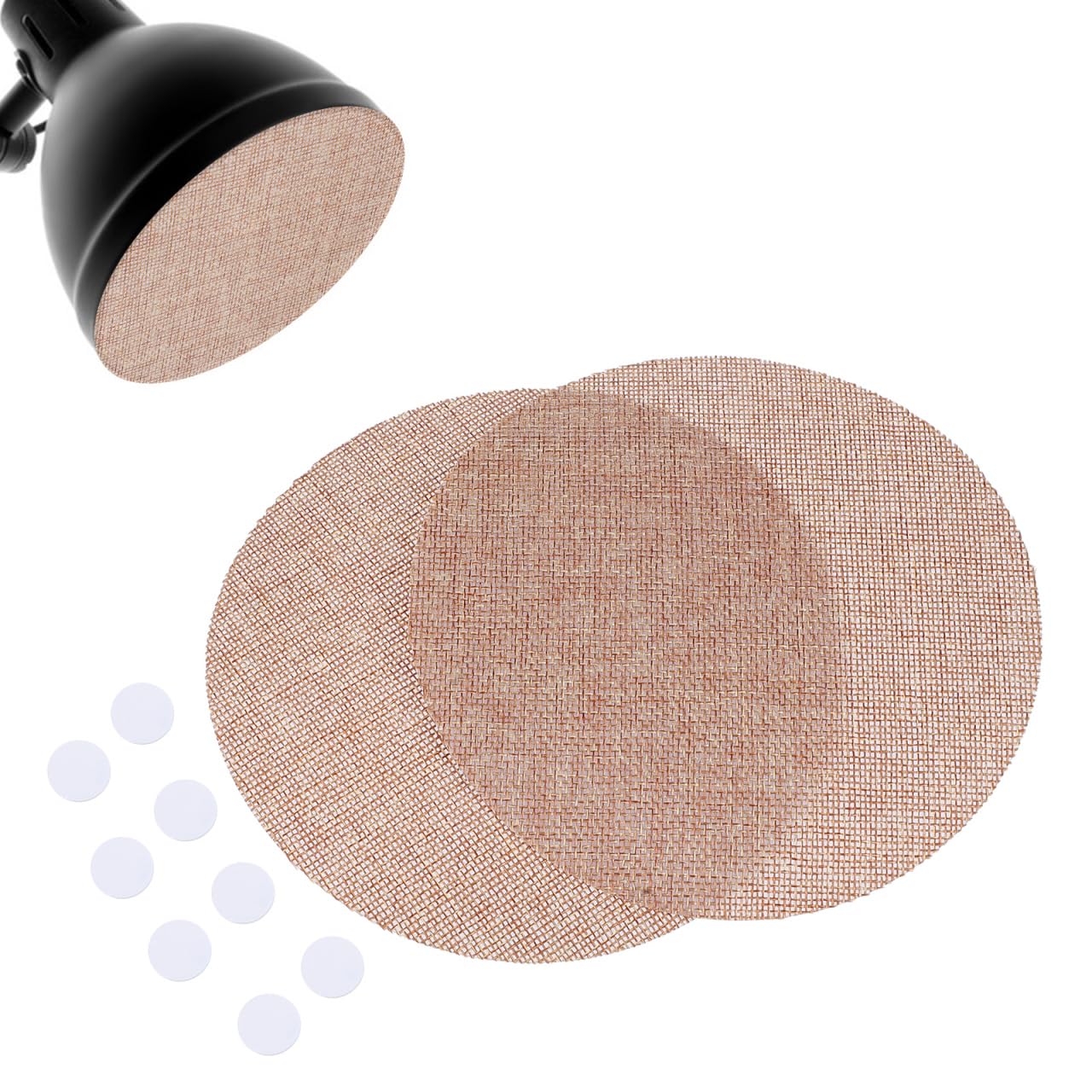 Didiseaon Lamp Shade Diffuser 2 Pack Ceiling Light Cover Round Anti-Glare Lamp Cover for Pendant Light Chandelier Table Desk DIY Lighting Accessories