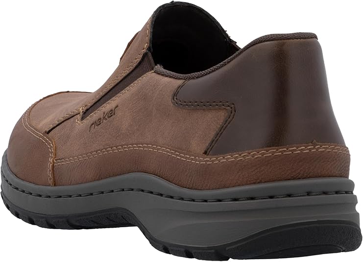 Rieker nubuck instappers donkerblauw