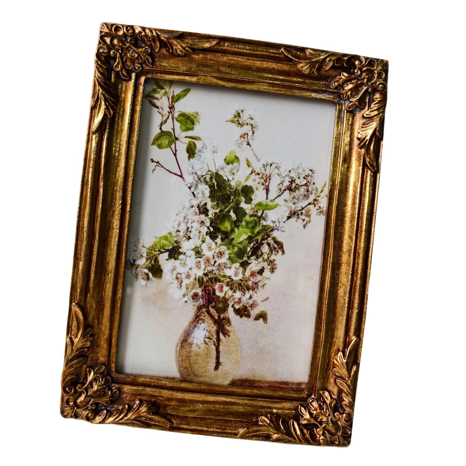Retro Picture Frame Antique Ornate Photo Frame Tabletop and Wall Hanging Old Fashioned Picture Frames, Decorative Frames Antique Ornate Photo
