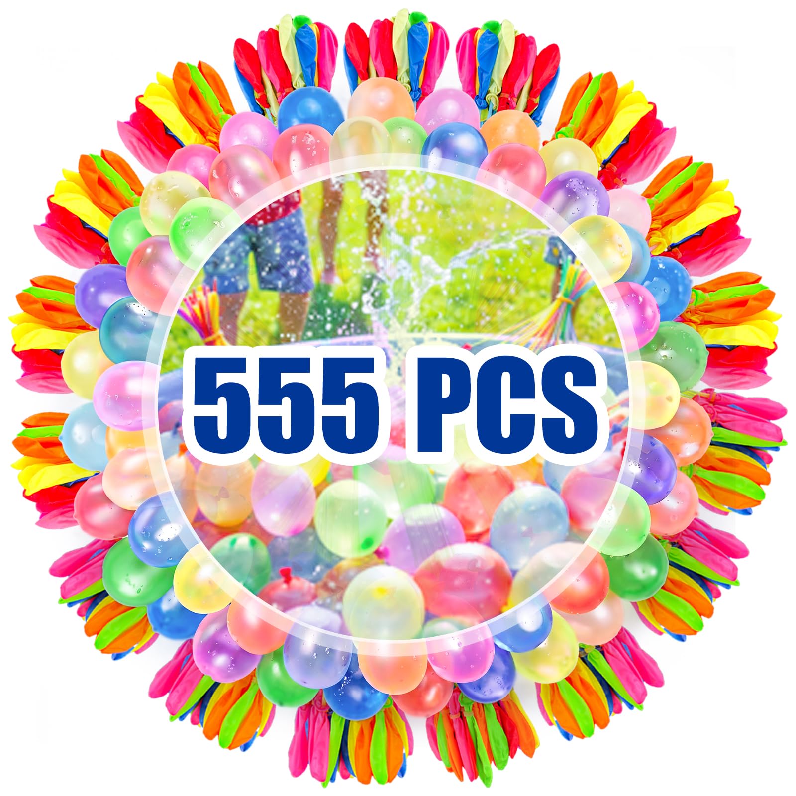 555 sztuk samozamykających się bomb wodnych, kolorowe balony do szybkiego napełniania, bomby wodne, zabawki wodne dla dzieci, do zabawy w wodzie, na basen, plażę, letnie przyjęcie