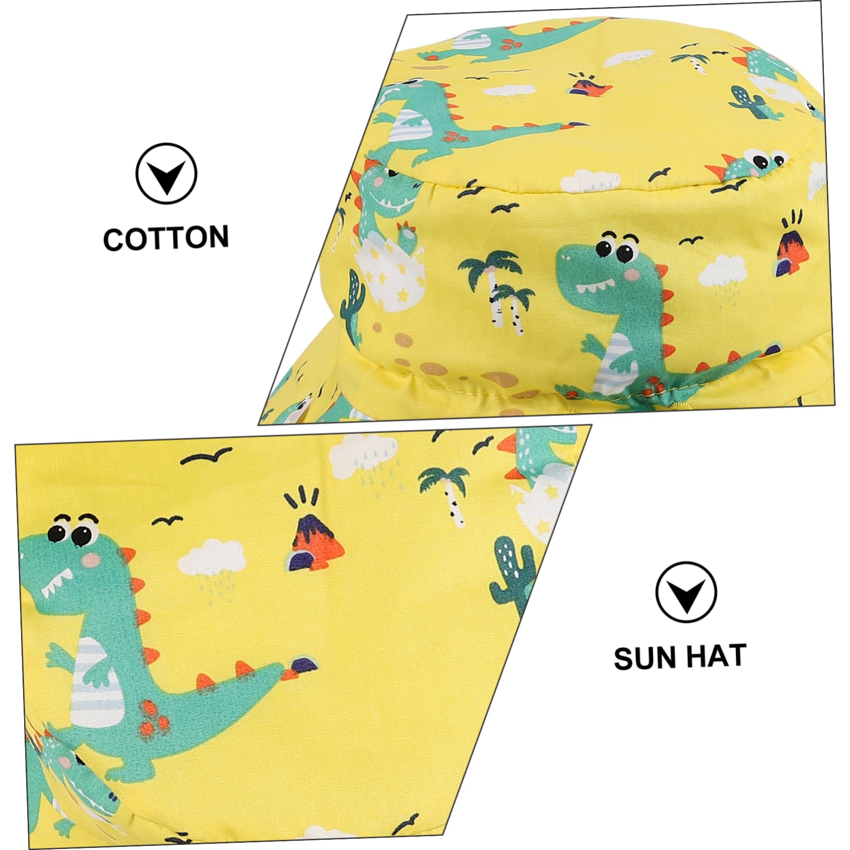 minkissy Sombrero De Cubo De Dibujos Animados Sombrero De Verano Sombrero De Sol De Dibujos Animados Sombreros para Pequeños Sombrero De Playa Sombrero De Cubo De Verano Sombrero De