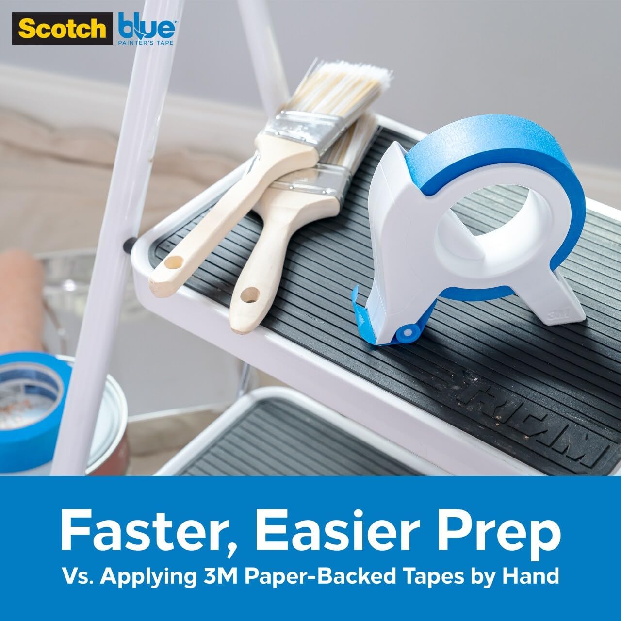 Scotch Blue Painters Tape Applicator, Applies Painter's Tape in One Continuous Strip, Paint Tape Applicator for Trim, Windows and Door Frames, 1.41 Inches x 20 Yards, 3 Pack