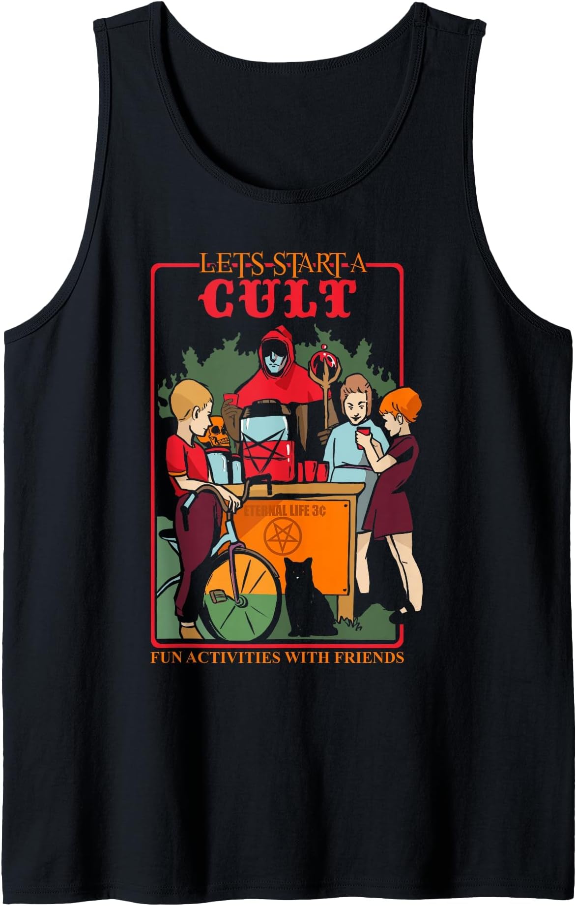 Blackcraft Cult Games Occult Witchcraft Satan Pentagram Tank Top