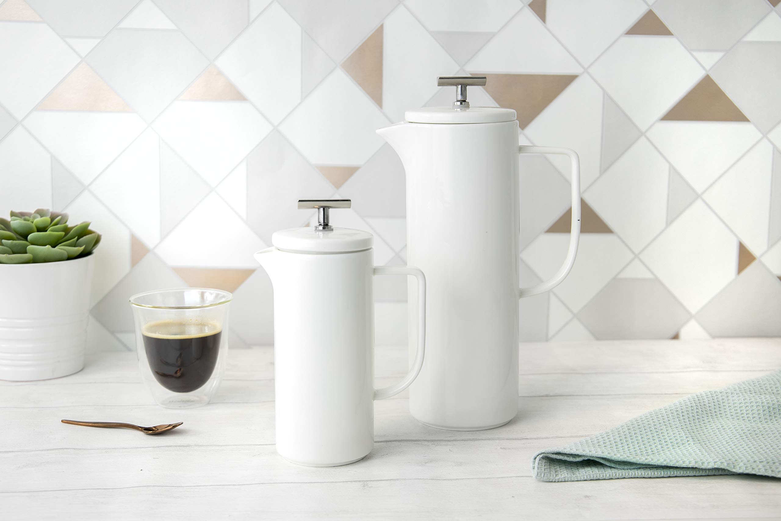 Amazon | La Cafetière Vienna コーヒーメーカー 8カップ 大型フレンチ 