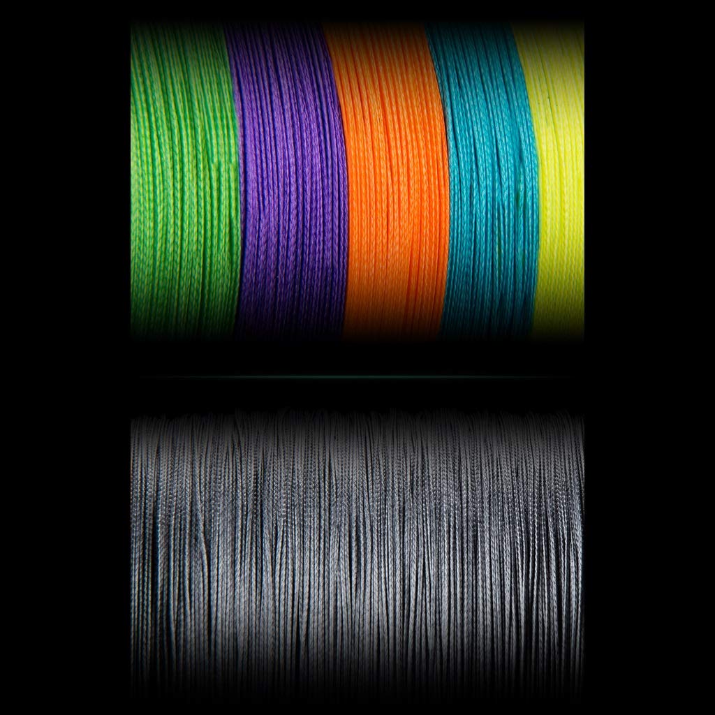 Fil de Peche Super Strong Ligne de pêche Tressé - 8 Brins PE Ligne de pêche - résistant à l'abrasion lignes tressées □ Incroyable Super Power Line 500 Yards couleur Ligne de pêche ligne de pêche