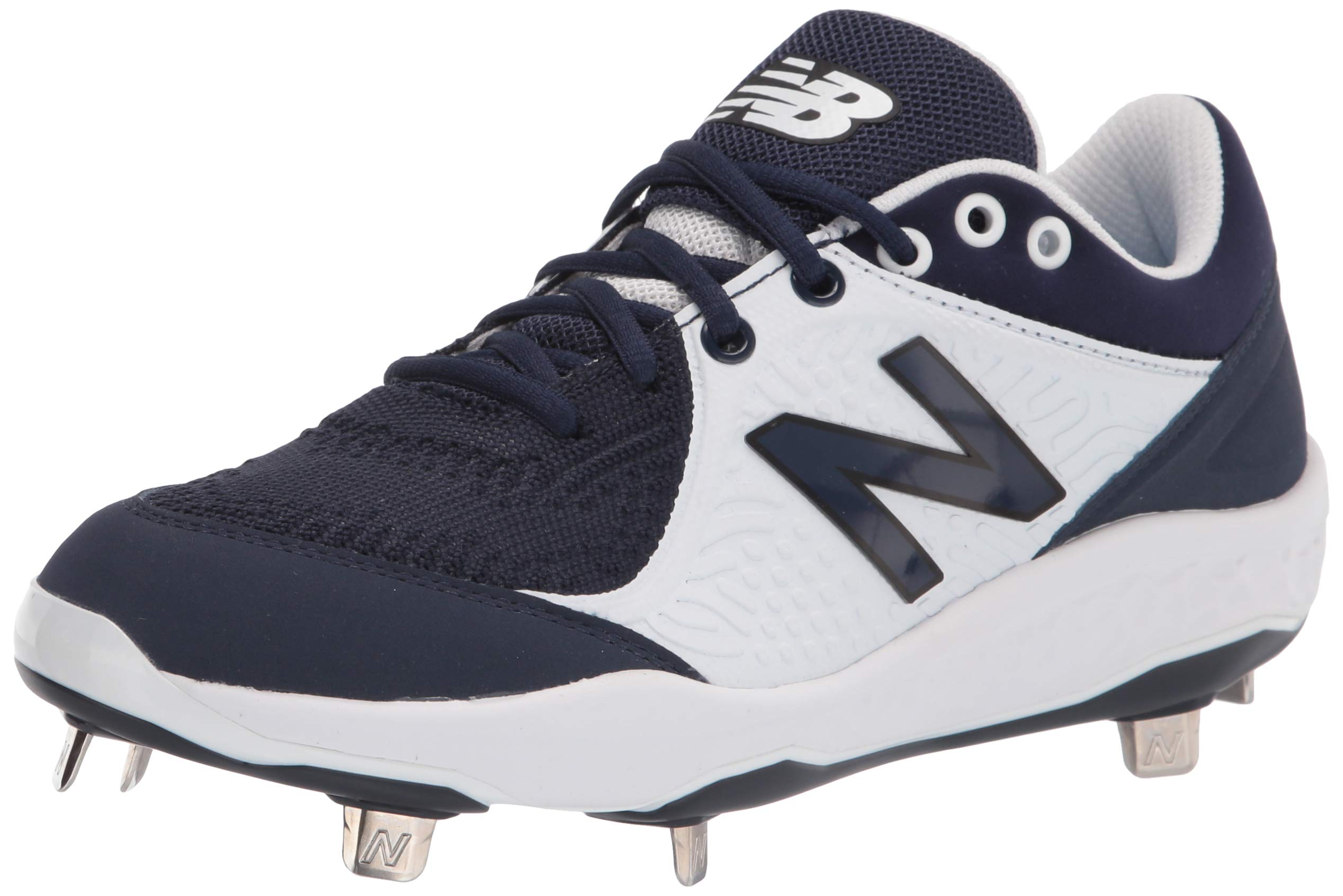 New Balance Men's Fresh Foam 3000 V5 Metal Baseball Shoe, Navy/White, 16