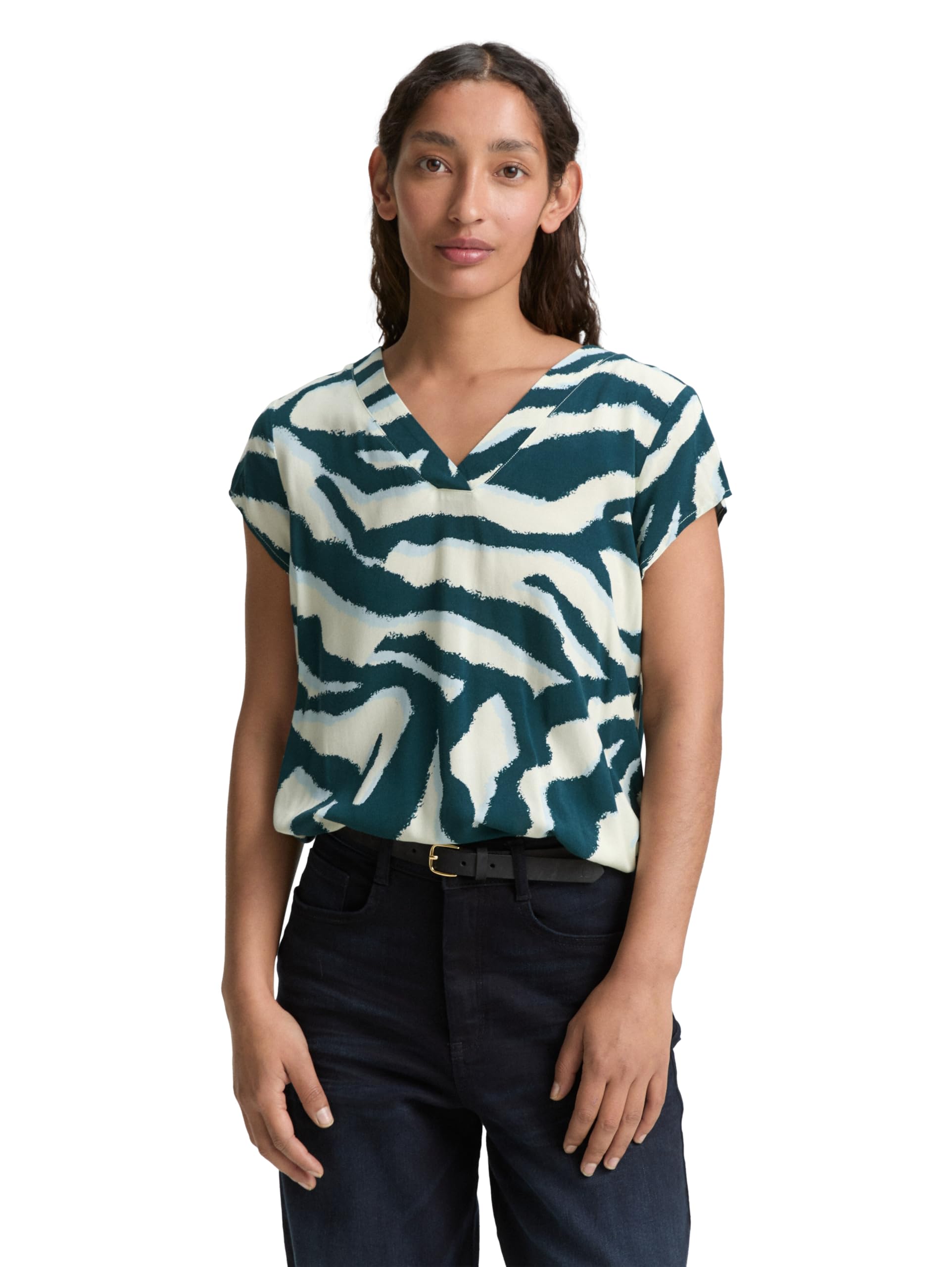 Tom Tailor Damen Bluse mit Muster