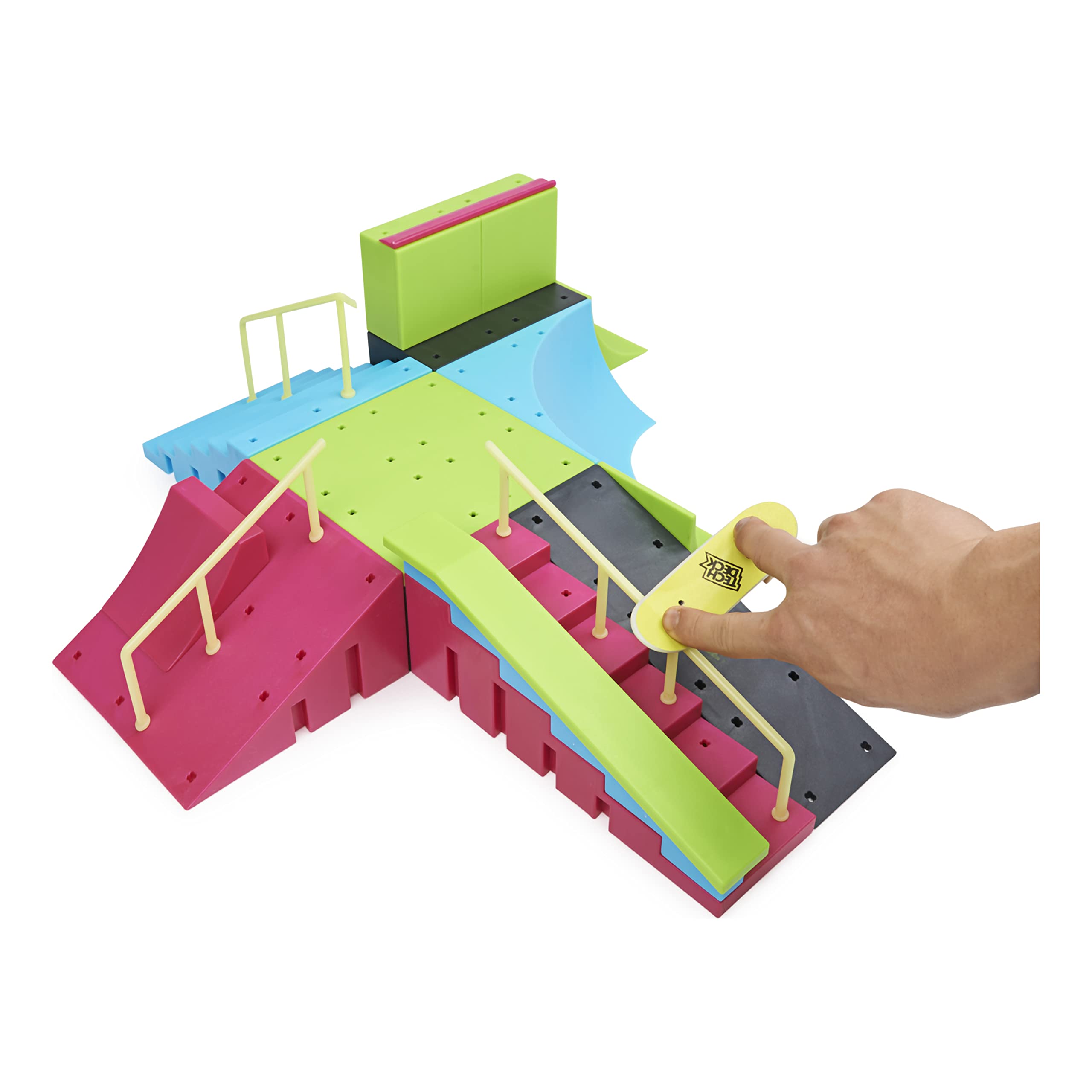 Tech Deck 6063752 XConnectNeonLrgPlayset, Neon Mega Park XConnect