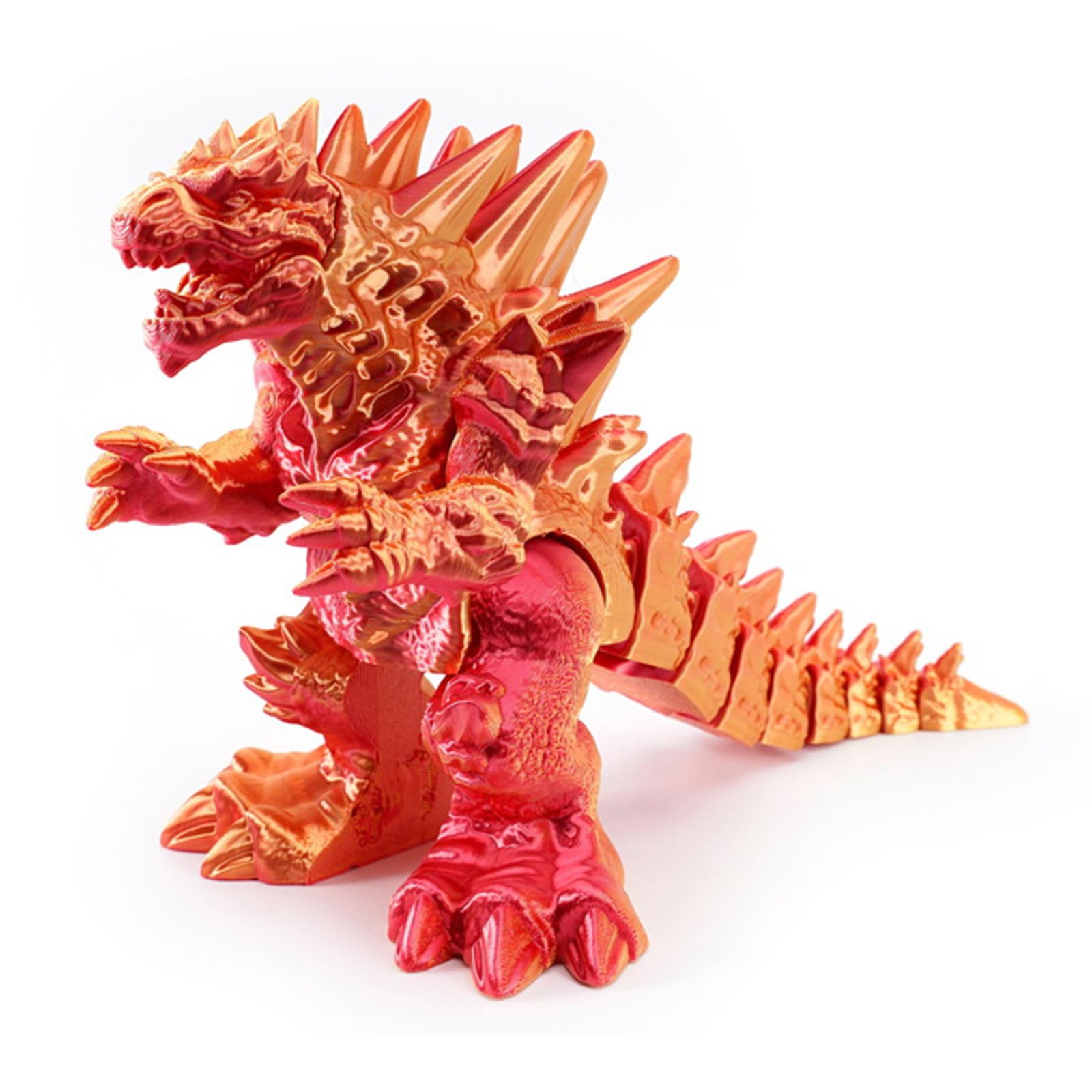 3D Printed Dinosaur Figures With Articulated Bones, Flexible Joints Fidget Dinosaur Toy, 3D-Printed Animals for Home Office Decor Adults Stress Reliefs
