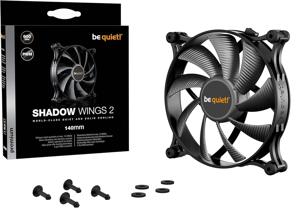 be quiet! Shadow Wings 2 140mm PWM Cooling Fan thumbnail 5