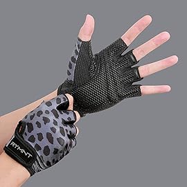 ZEROFIRE Workout Gloves for Women Men - Weight Lifting Gloves with Full Palm Protection & Extra Grip for Women Gym, Weightlifting, Weight Lift, Rowing, Exercise, Sport, Cycling.Snow Leopard-Large