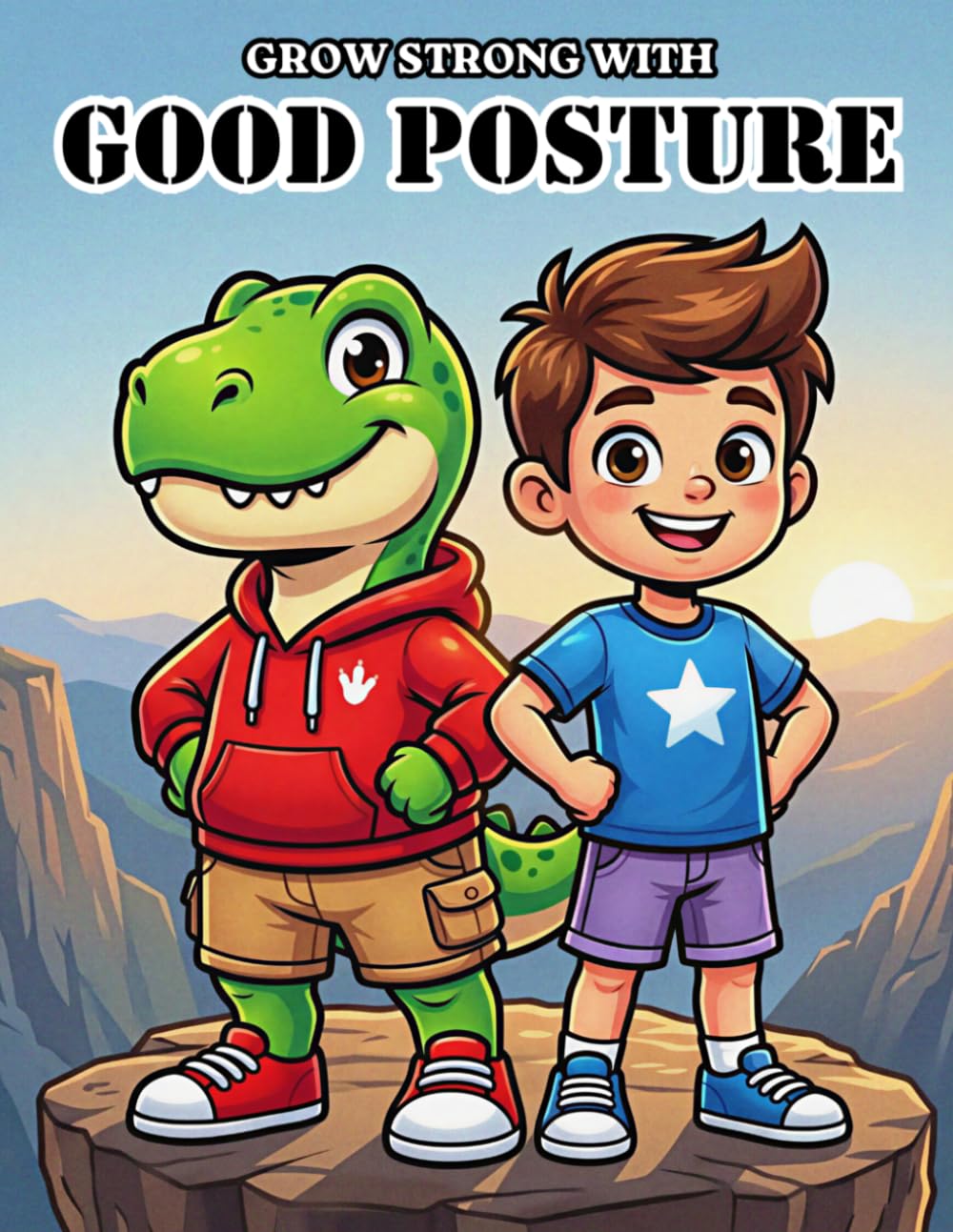 Grow Strong with Good Posture: A Cute Dinosaur Learning & Activity Book That Helps Kids Build Healthy Screen Habits, Strong Posture & Confident Movement (Healthy Habits For Kids)