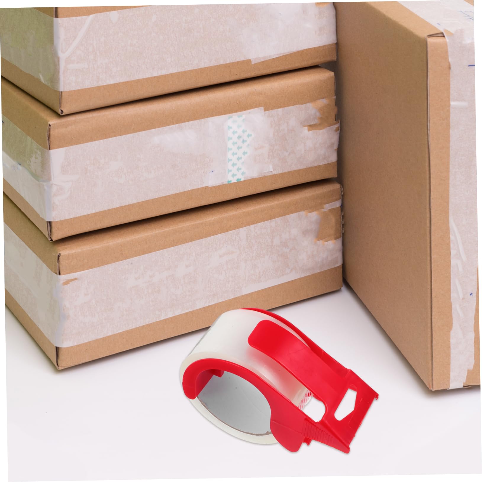 Ciieeo 6 Stück Verpackungsklebeband mit Abroller Transparentes Versandklebeband aus Bopp und Abs für Versand und Lagerung Robust und Einfach