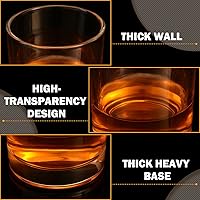 Vista 3 de Yaomiao 18 Pcs Old Fashioned Whiskey Glasses Bulk 10 Oz Bourbon Glass Cocktail Rocks Glasses for Whiskey Bourbon Liquor and Cocktail Drinks