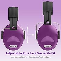 Vista 2 de Orejeras para reducción de ruido SNR27.4 Protección de oídos para niños con diadema ajustable – Auriculares con cancelación de ruido para niños