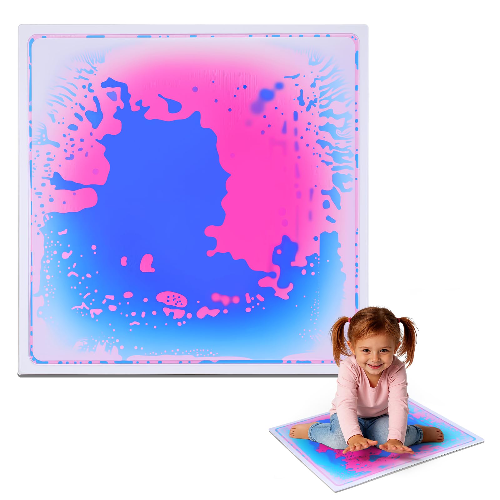 Liquid Sensory Floor Tiles 30x30cm, 1‑Pack Matte Sensory Mats for Kids — image 1