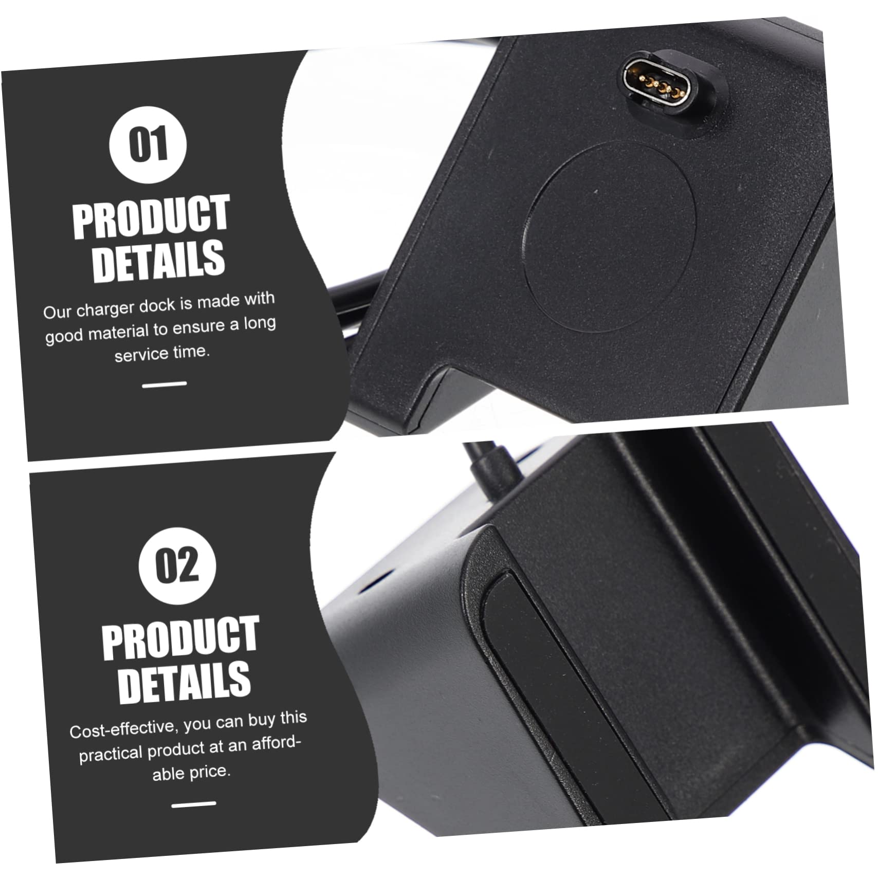 UPKOCH 5pièces Station De Charge pour Montres De Sport Compatible avec Fenix Chargeur Pratique Et Léger Design Élégant Charge Rapide Utilisation à Domicile Ou Bureau