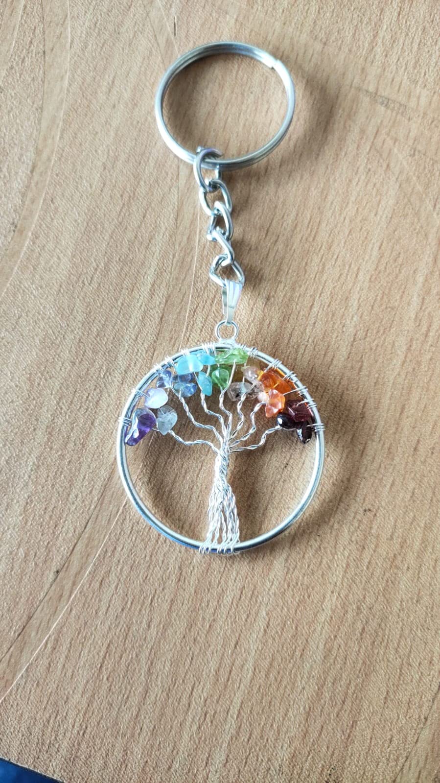 shivalaya gems crystal 7 Chakra Life of Tree Keychain-picture-26