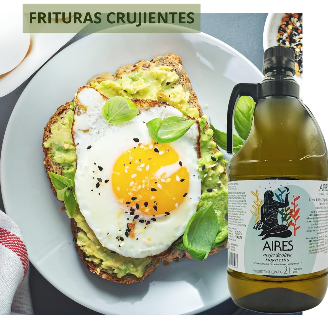 PACK 6 GARRAFAS 2 Litros Aceite de Oliva VIRGEN EXTRA Aires de Jaén (Picual y Arbequina)