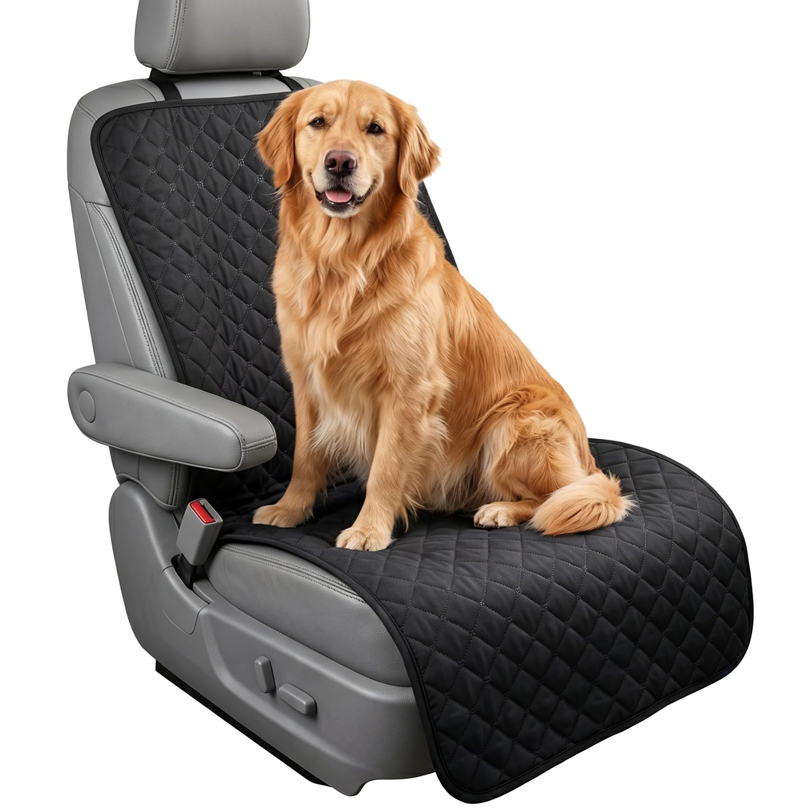 VINPAM Premium Dog Car Seat Cover, Universal Fit Pet Seat Protector for Back Seat, Extra Durable Heavy Duty Non-Scratch & Easy Clean, Non-Slip Car Seat Covers for Cars, SUVs & Trucks