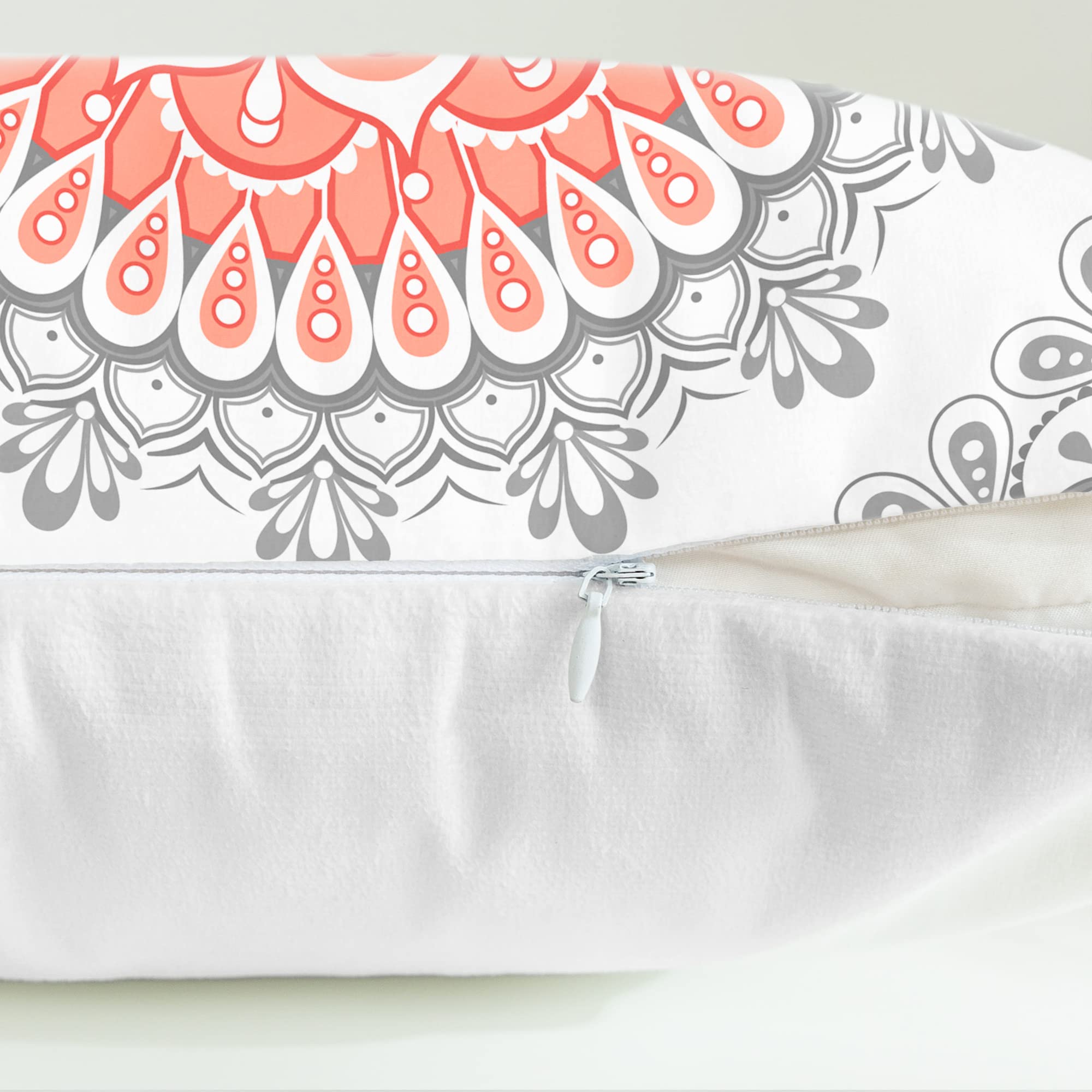 CaliTime Confezione da 2 federe per cuscini in morbido pile, motivo dalia cadente con petali di fiori, decorative, per divano, letto, divano, casa colonica, 30 x 50 cm, bordeaux, rosa, grigio