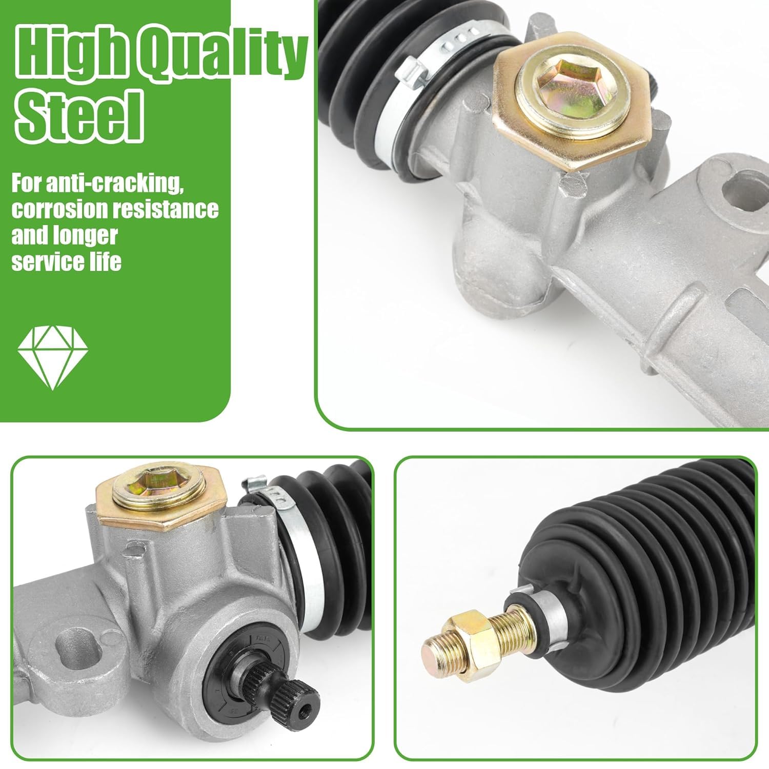 10L0L Golf Cart Steering Gear Box Assembly for Club Car DS 1984-2004, OEM# 101878302 1012452
