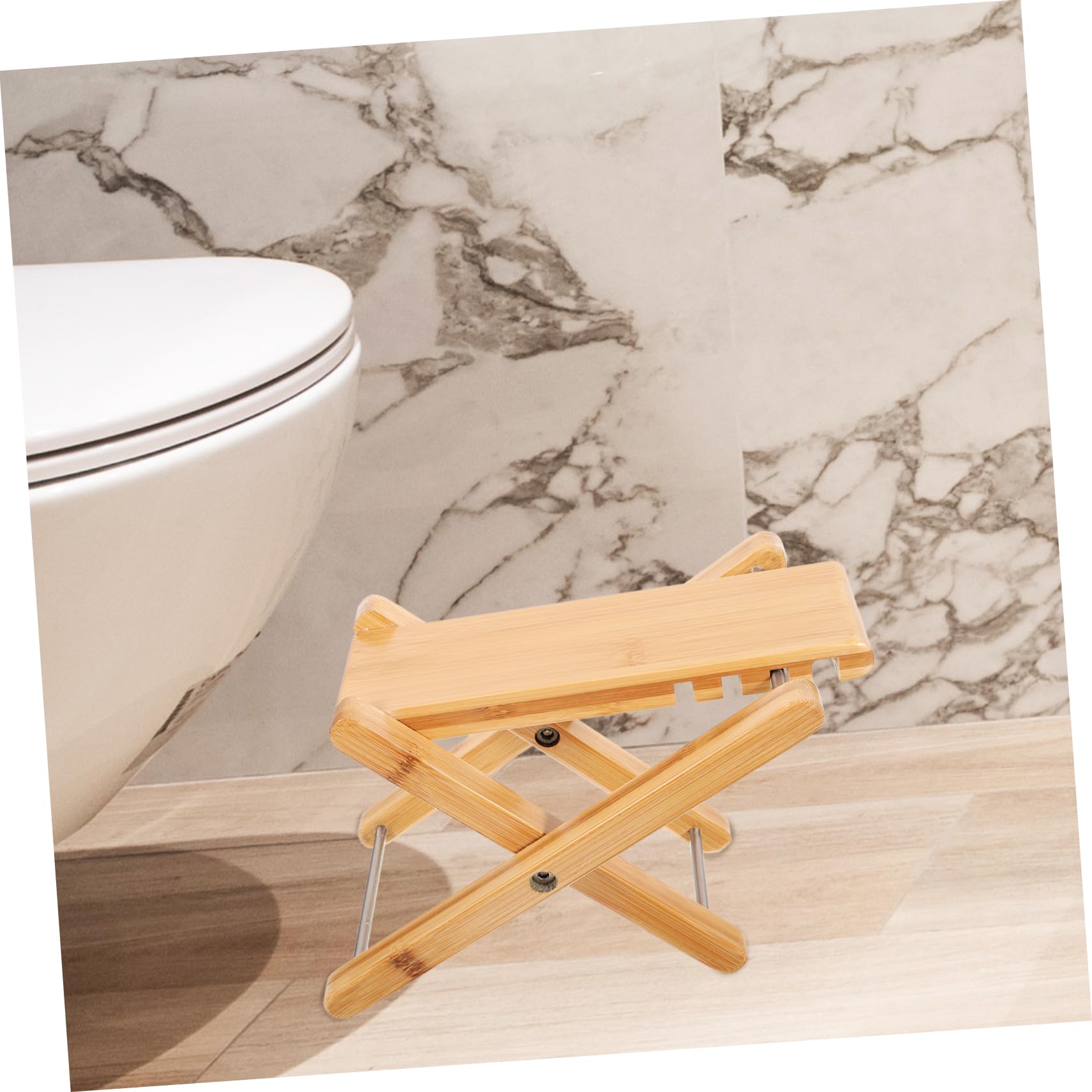 Beavorty 2pcs Folding Anti-Slip Potty Stool Foot Improve Squatting Posture Toilet Footstool for Adults