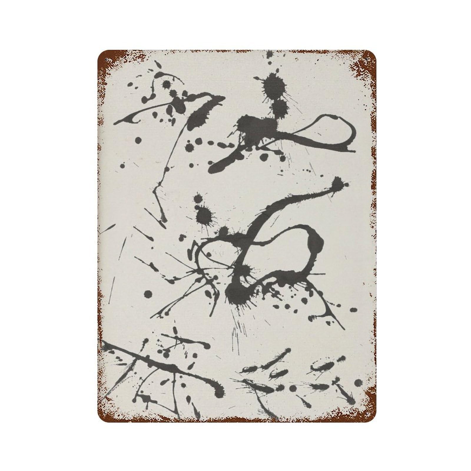 xiaoxiaoshen Pollock Abstract Expressionist Modern Decor1 Wall Decor Art Metal Tin Poster Modern Home Decor Art Home Bar Shop Decorations Vintage Sign 40x30cm
