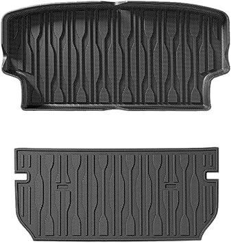 TPE Floor Mats Compatible for BYD Dolphin Mini Seagulls 2023-2025,All Weather Waterproof Non-Slip Back Seat Protector Car Liners&Trunk MatTrunk Mat 2pcs,2023 2024