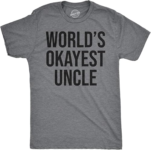 Miniatura 2 de Worlds Okayest Uncle T Shirt Funny Saying Family Graphic Funcle Camiseta sarcástica