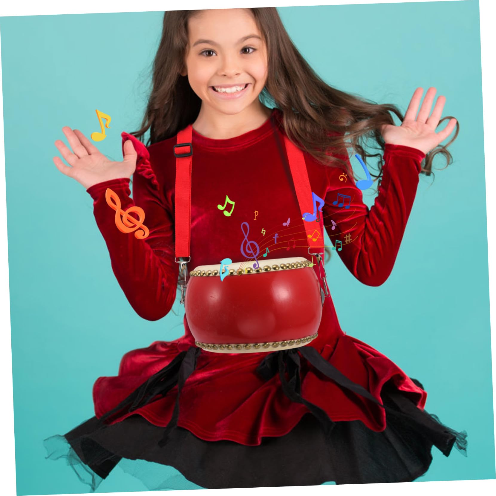 Beaupretty Strumento a percussione per giocattolo musicale sicuro e leggero per ragazzi e ragazze strumento educativo per sviluppo udito e coordinazione mano-cervello