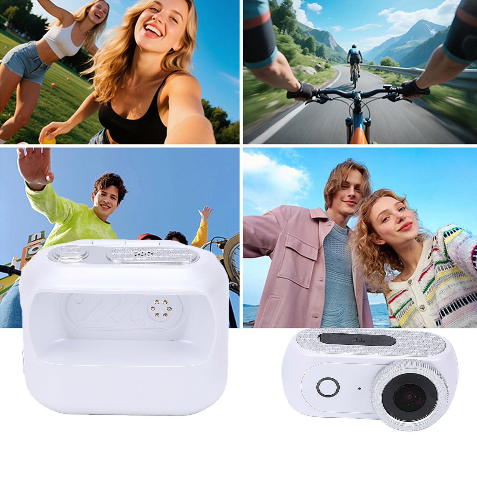 Cuifati Caméra d'action 4K, Conception Magnétique Détachable, Écran
