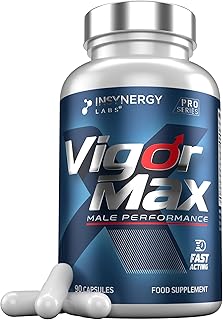 VigorMax Male Performance Supplement Extra Strong Fast Effect for Men - Energy, Stamina, 90 Ginseng Tablets