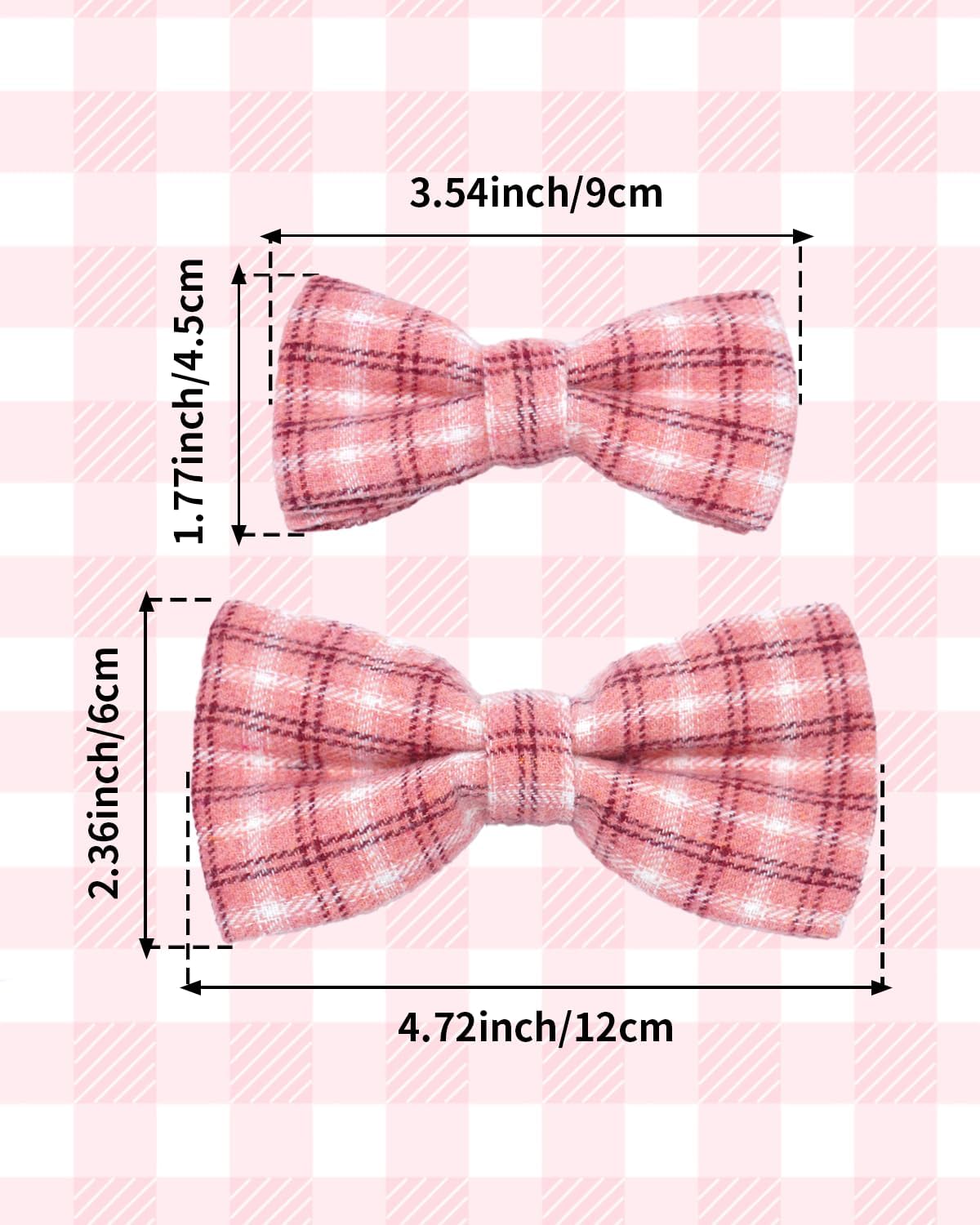PET SHOW 30Pcs Plaided Small Dog Bow Ties Dog Bowties Doggy Neckties Bulk for Puppy Pet Collar Attachment for Girl Boy Cat Kitten Summer Valentines Holiday Christmas Birthday Wedding Costumes