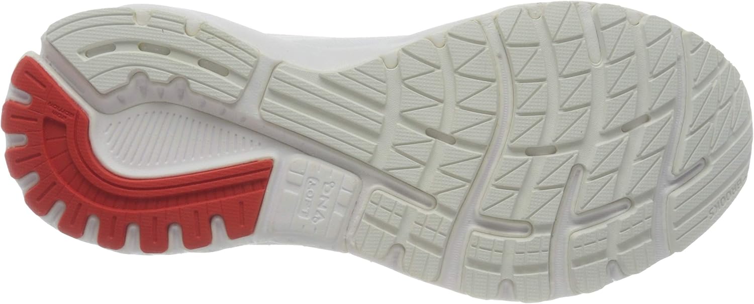 Brooks Men's Adrenaline GTS 20 Supportive Running Shoe 9 White/White/Black