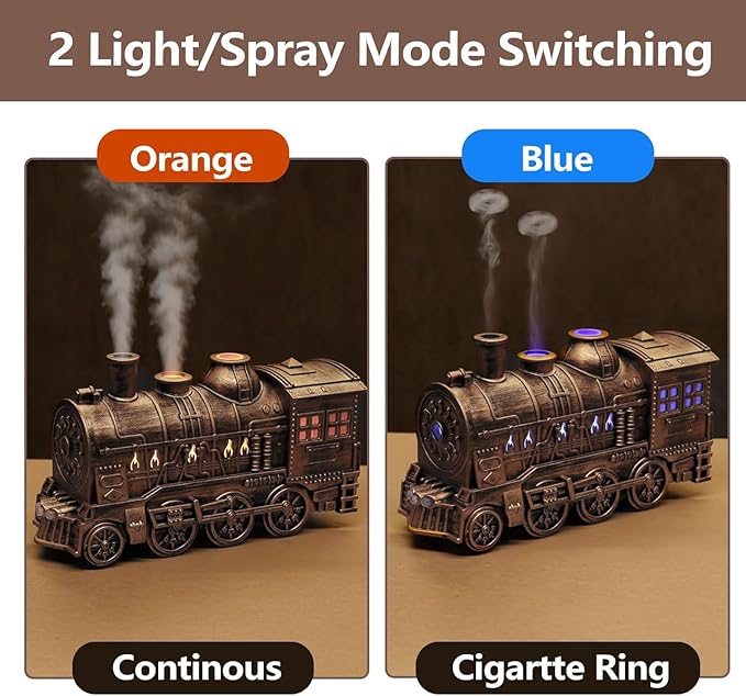 Difusor de Aromas Tren Vapor 300ml con LED y Apagado Automático miniatura 3