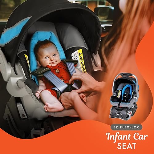 Miniatura 7 de Baby Trend Expedition® Jogger Travel System with EZ Flex-Loc® Infant Car Seat, Millenium Blue