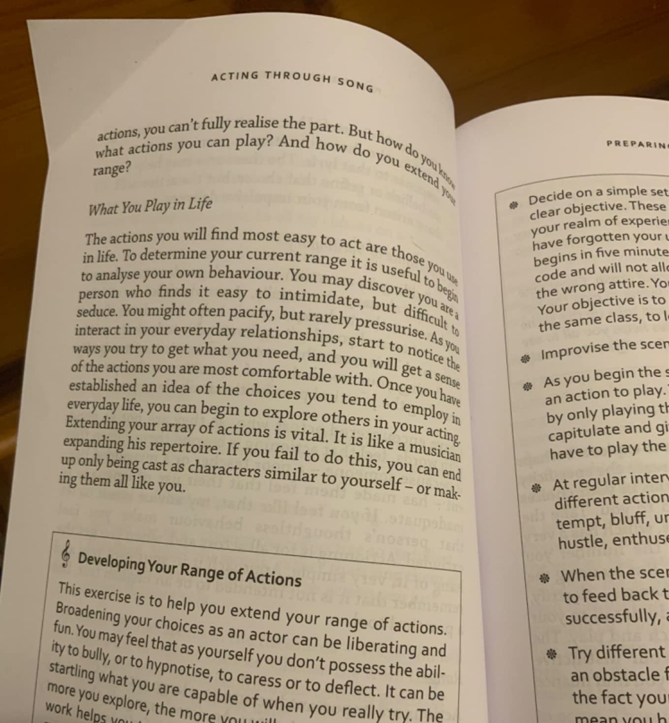 ACTING THROUGH SONG TECHNIQUES AND EXERCISES FOR MUSICAL THEATRE ACTORS visual data 3