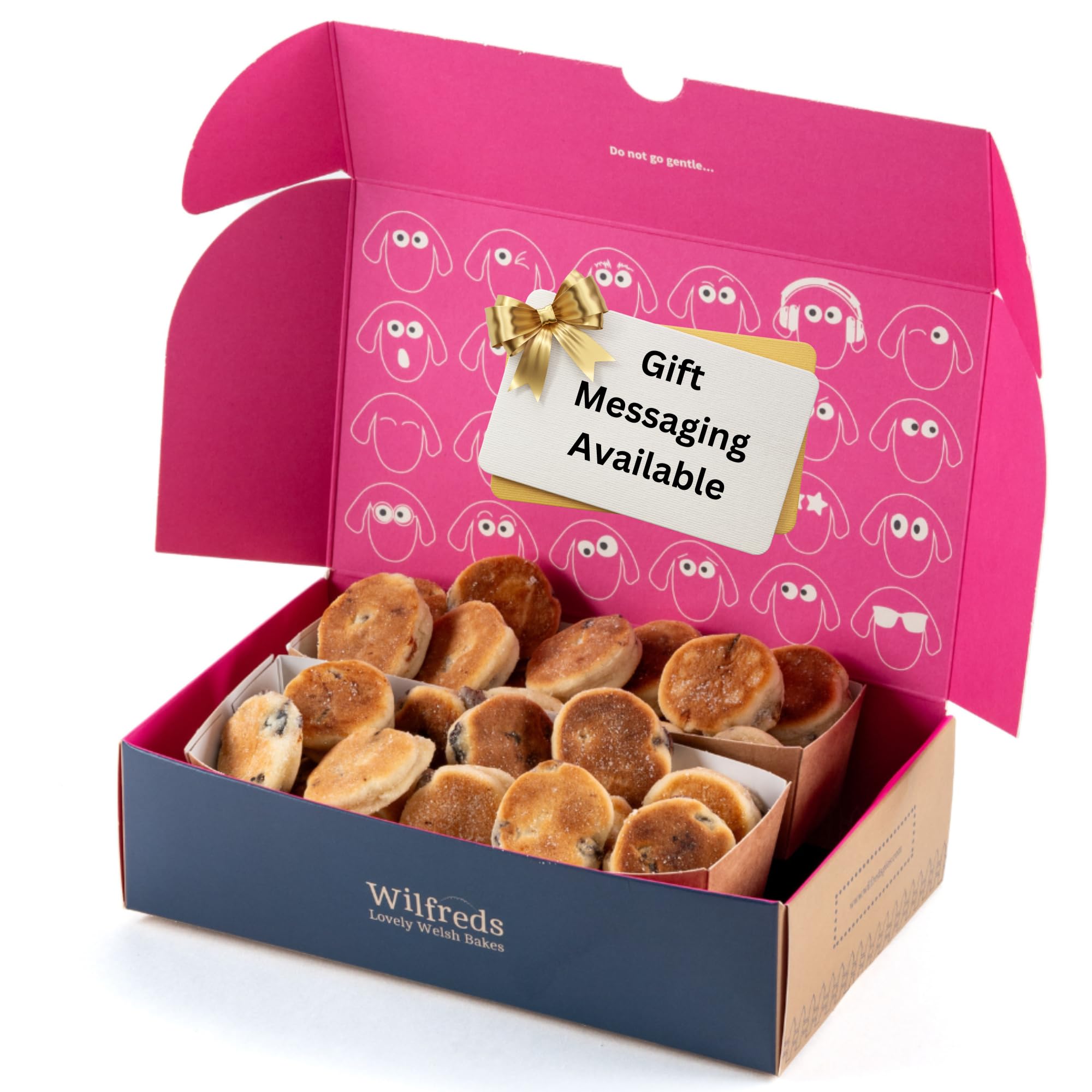 Authentic Mini Welsh Cakes - 40 Artisan Delights with Rich Butter Flavour, Freshly Delivered for an Authentic Taste of Wales - The Perfect Welsh Gift