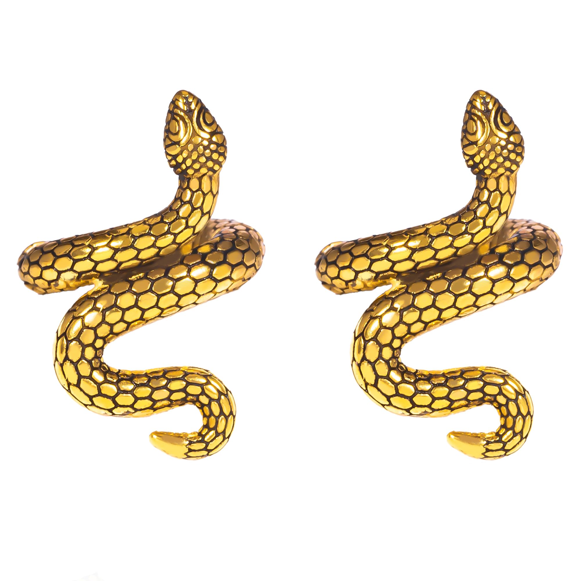 Vankula Orecchio Pesi Orecchino Flesh tunnel Ear Weights Hangers Serpente Acciaio Inossidabile per Uomo Donna Orecchino Piercing Allungato Gioielli 3 mm