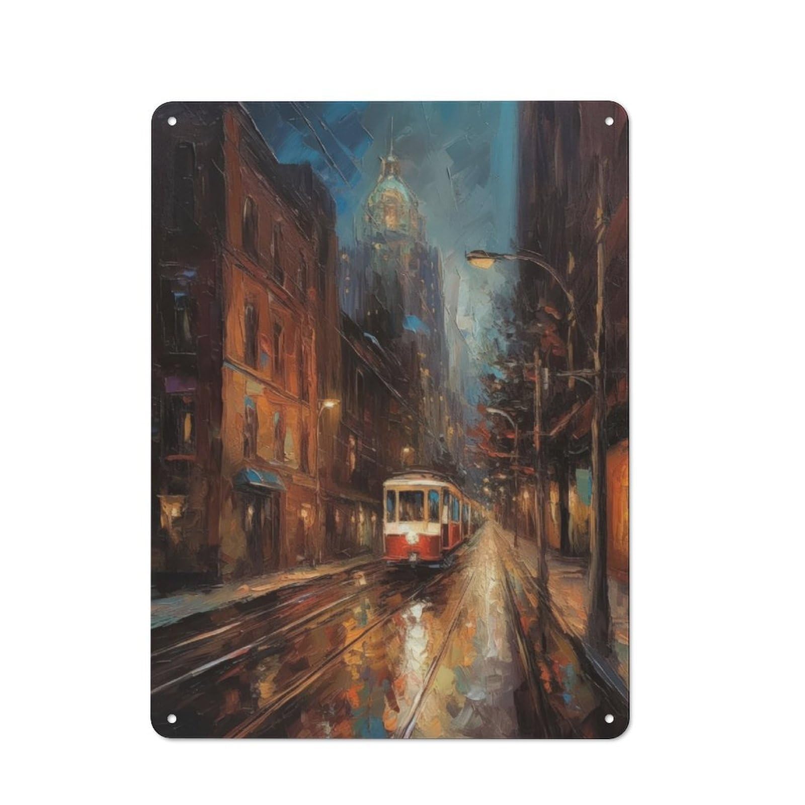 Junmoney Toronto Canada Beauty Metal Plaque 40X30cm With For Home Bar Wall, Retro Decor, For Garage, Workshop And Man Cave Decoration