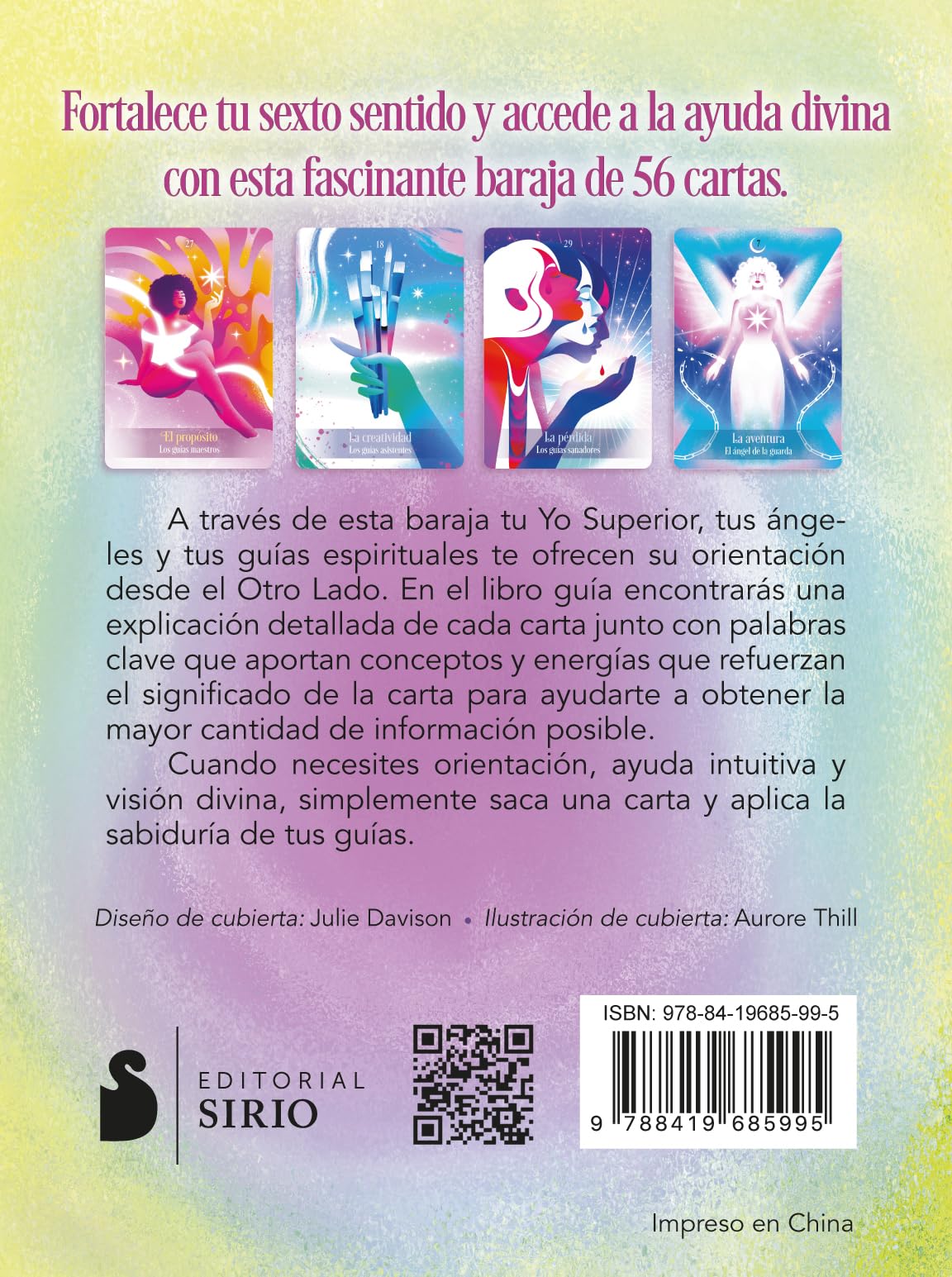 El oráculo de Pregunta a tus guías: Contiene 56 cartas y un libro guía