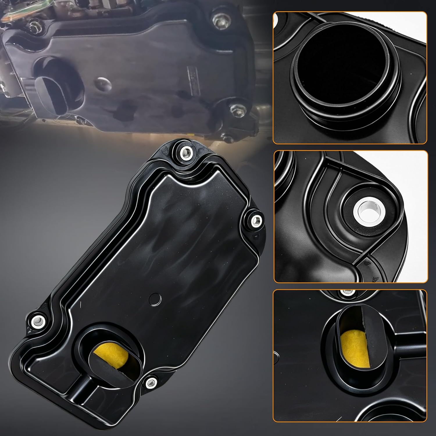 AB60E AB60F Automatic Transmission Filter Oil Pan Gasket Kit Fits for Toyota Tundra 2006-2019 Sequoia for Land Cruiser for Lexus GS430 GX460 LX570 Replaces 3533060060 353300C010 PT99109
