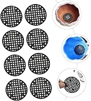 Vista 2 de Macetas de malla a prueba de fugas, 100 unidades, a prueba de fugas, almohadilla de agujero para maceta, maceta redonda, bonsái, transpirable